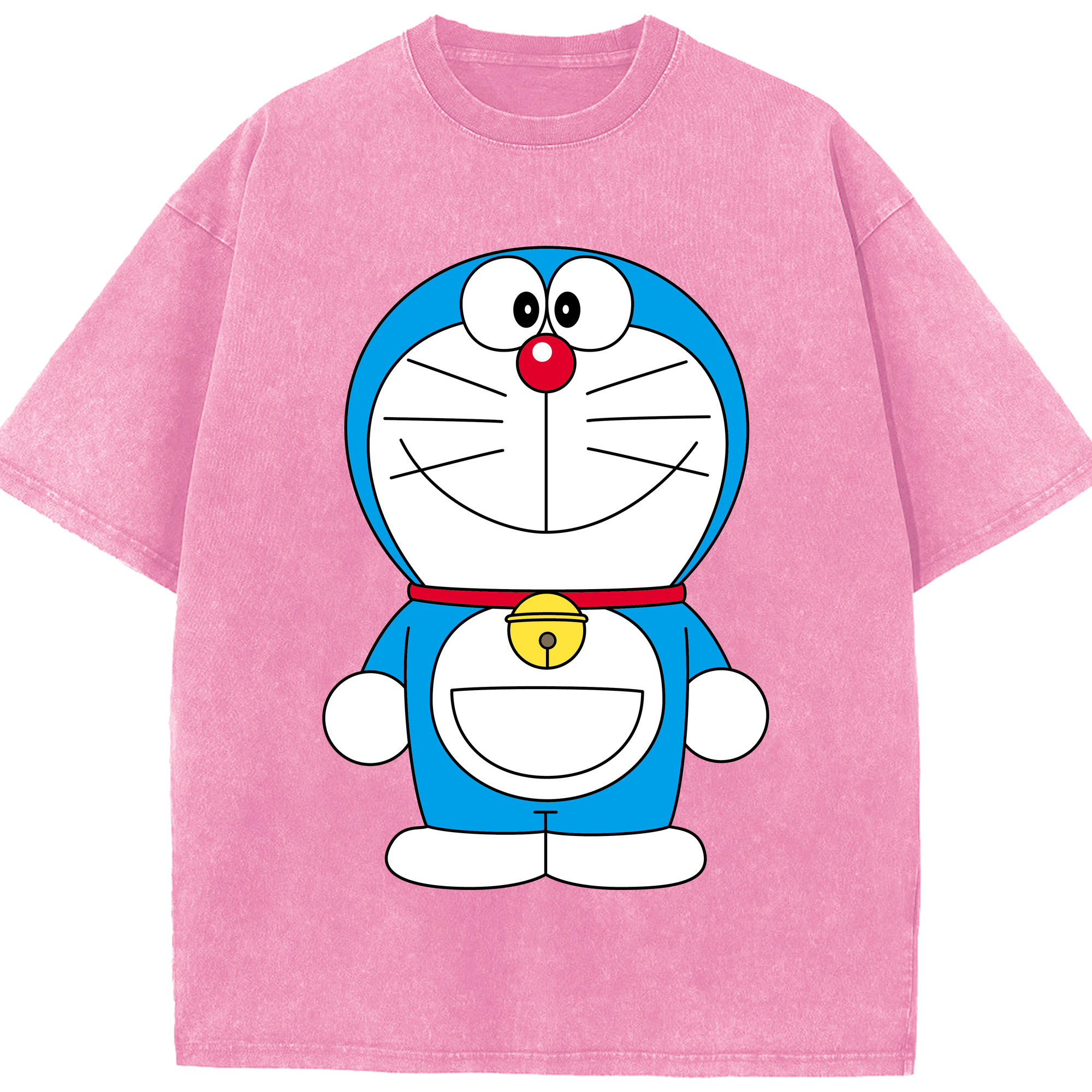 （画像用） ドラえもん Doraemon 綿100% ヴィンテージ風 半袖Tシャツ（フロントプリント）